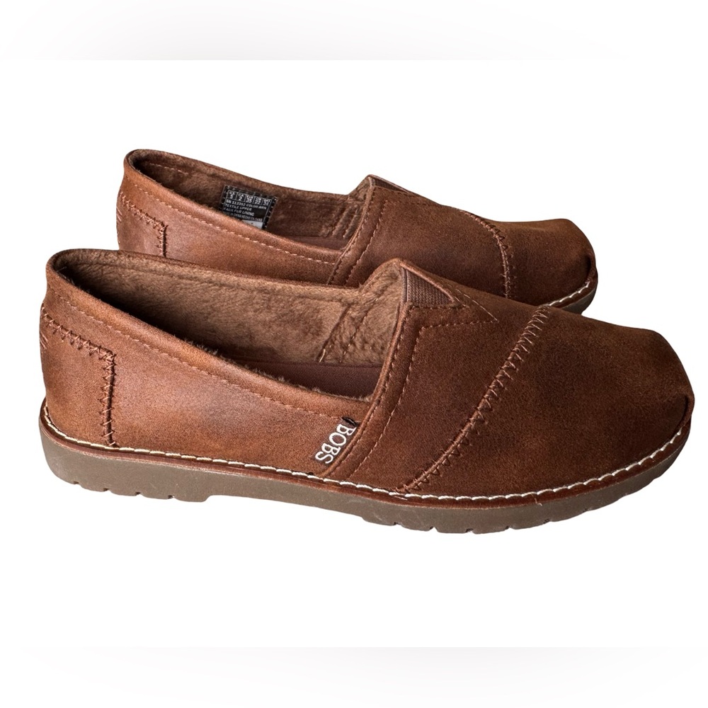 BOBS by Skechers Brown Suede Look Chill Lugs - Urban Spell Shoes Size 5 Comfort
